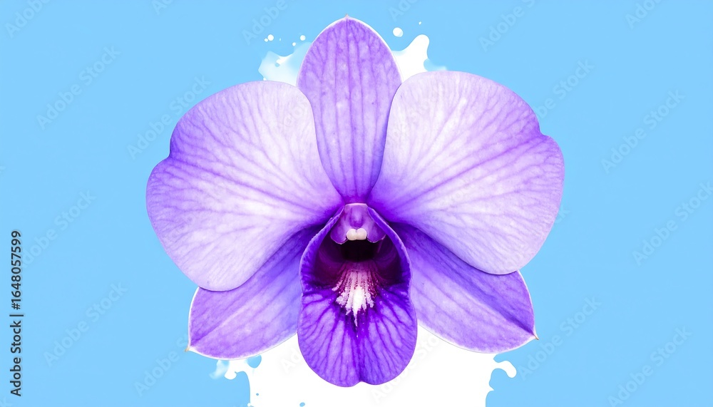 Obraz premium Purple Orchid Splash Background.