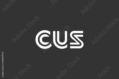 Obraz na płótnie CUS Creative Unique Modern Letter Logo Design