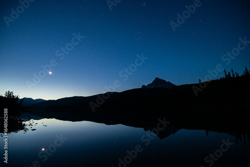 Night time in the Canadian Rockies