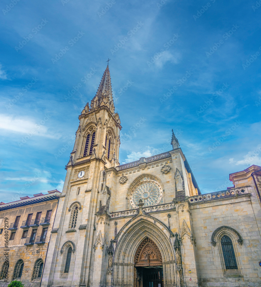 Fototapeta premium The cathedral of Bilbao, Bilbao, Biscay, Basque country, Northern Spain