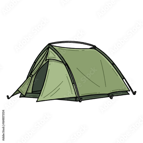 Detailed Camping Tent