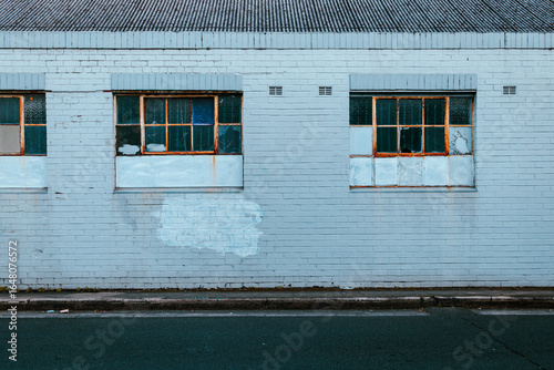 Old industrial building windows