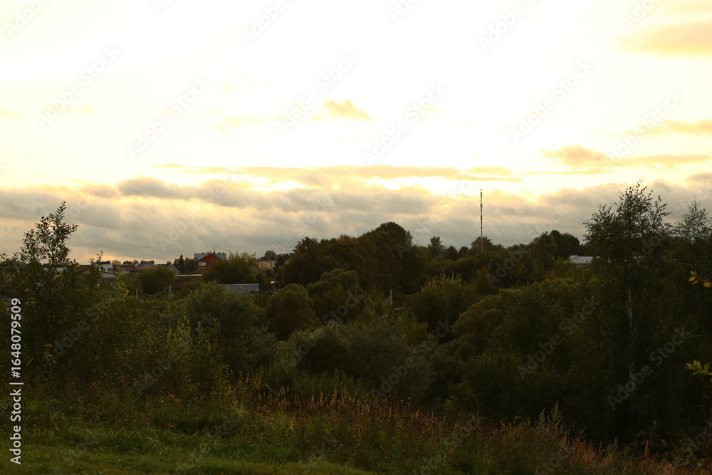Fototapeta premium sunset in the mountains