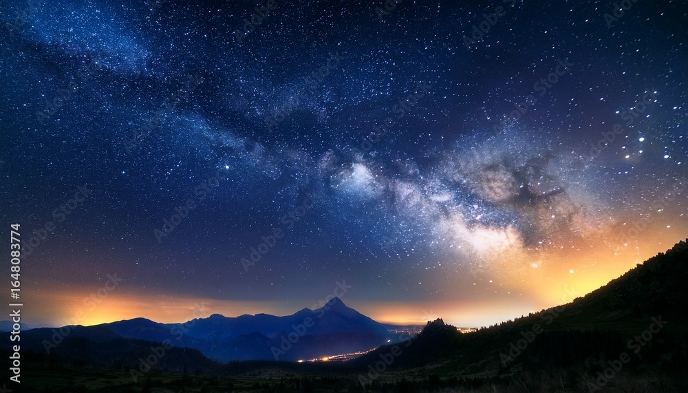 Obraz premium in the night sky