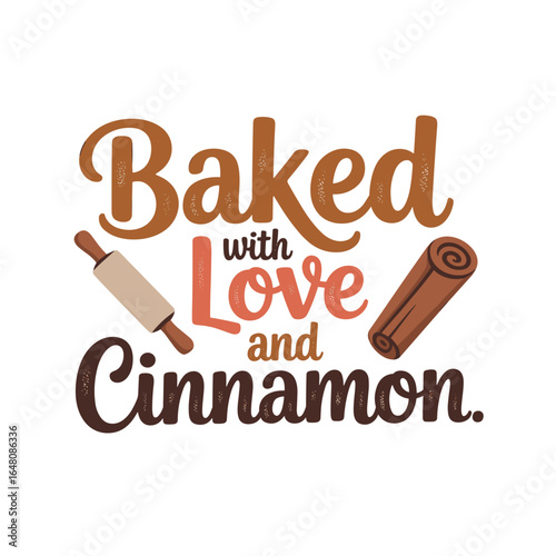 Warm baked goods with love and cinnamon delight