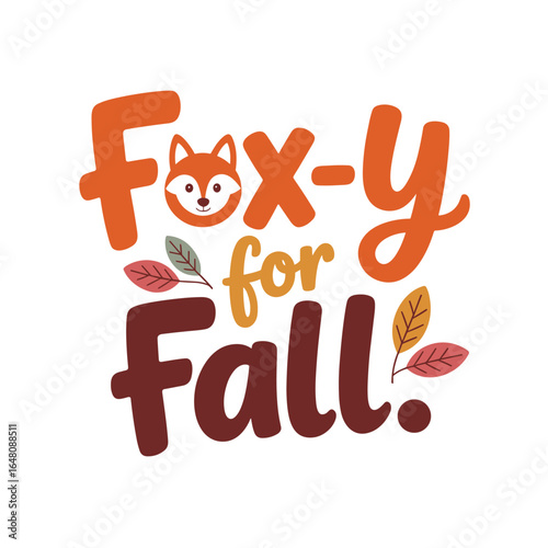 Foxy for Fall autumn season cute fox illustration
