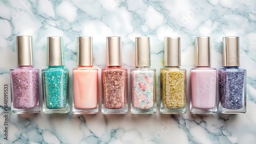 nail polish on white background