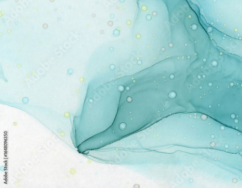 Alcohol Ink Abstract fluid art background Purple, blue, green