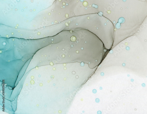 Alcohol Ink Abstract fluid art background Purple, blue, green