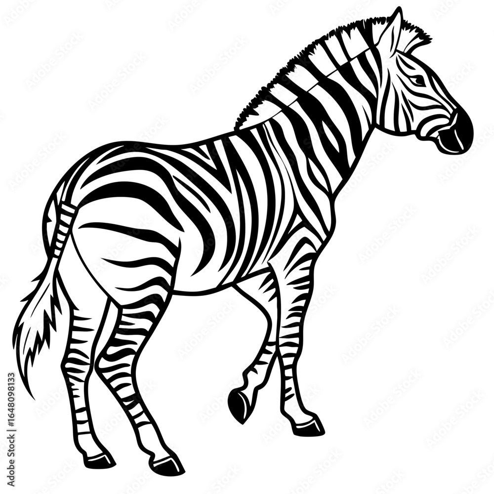 Fototapeta premium zebra vector illustration