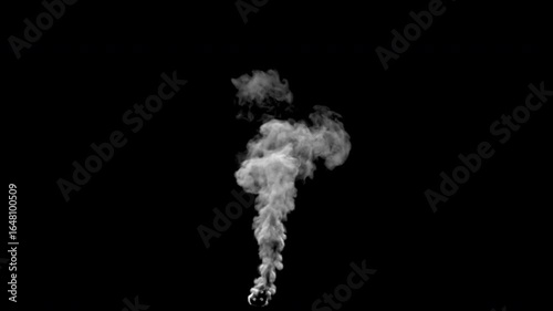 

Texture of Smoke on a transparent background with alpha channel.