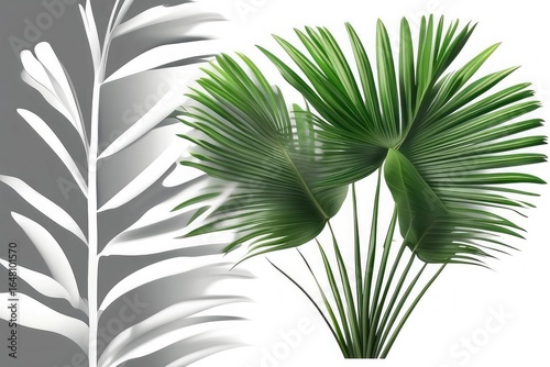 palm tree isolated on whitepalm tree isolated on white