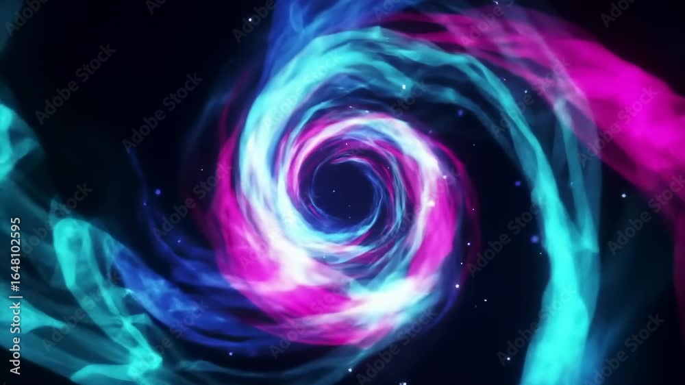 Swirling nebula with vibrant pink and teal hues, creating a mesmerizing vortex effect against a dark background Swirling nebula with vibrant pink and teal hues, creating a mesmerizing vortex effect against a dark background