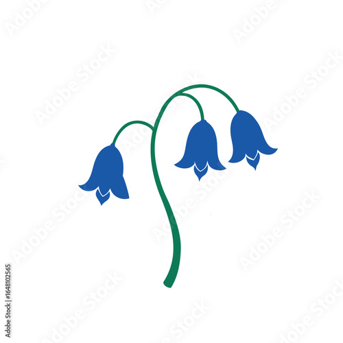 Virginia bluebells flower icon 