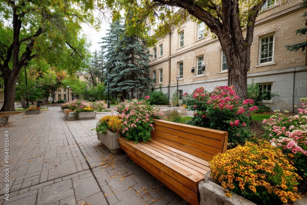 Fototapeta premium Flora that embellishes the campus grounds