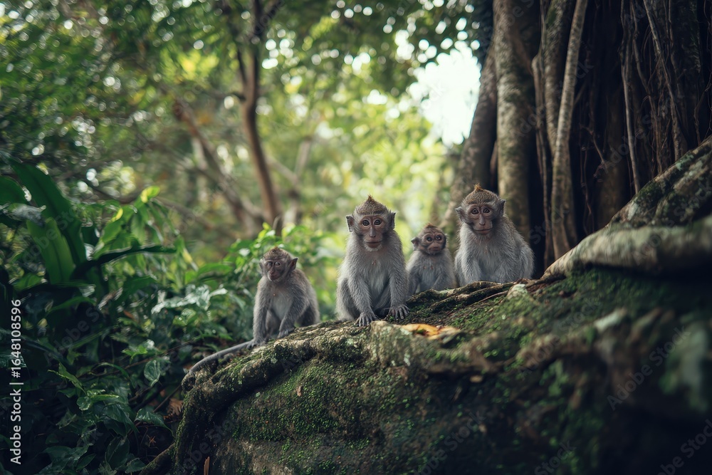 Little monkeys in Bali s woods Little monkeys in Bali s woods