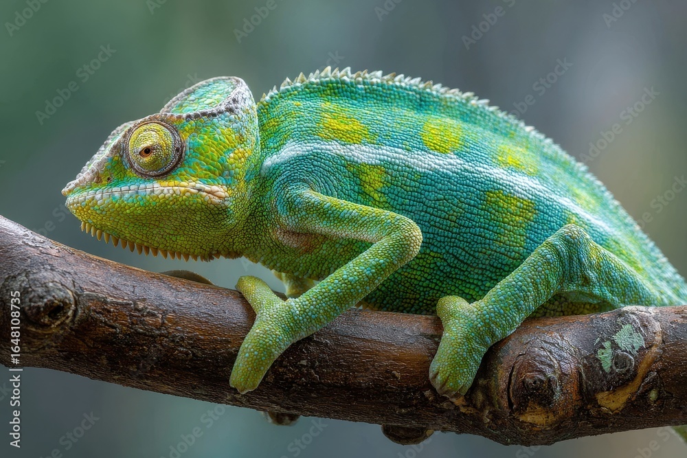 Obraz premium Lizard ascending a limb