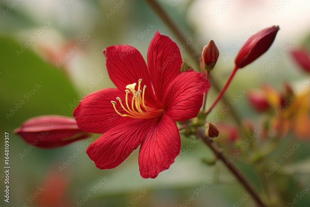 Obraz premium Mirabillis Jalapa flower at Maliekal Resort