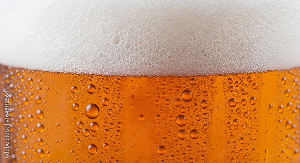 Close-up view of a glass filled with frothy beer, displaying bubbles and a rich amber hue, creating a refreshing and inviting ambiance perfect for social gatherings Close-up view of a glass filled with frothy beer, displaying bubbles and a rich amber hue, creating a refreshing and inviting ambiance perfect for social gatherings