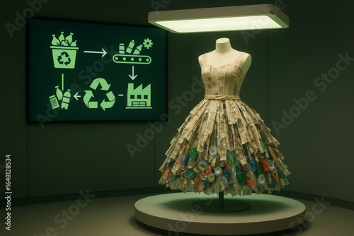Creative dress made from recycled materials showcases