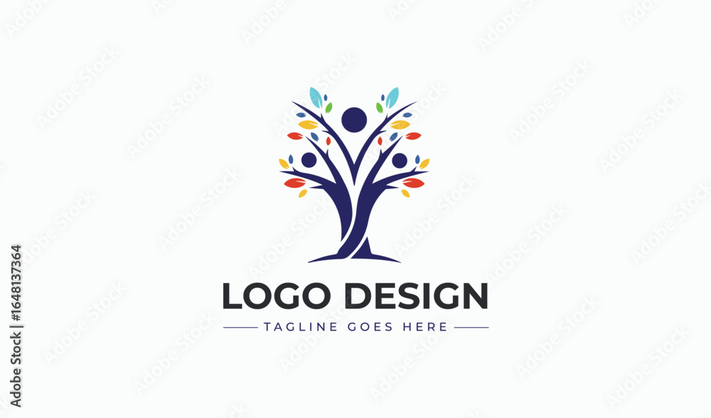 People Logo Design with Vector File People Logo Design with Vector File