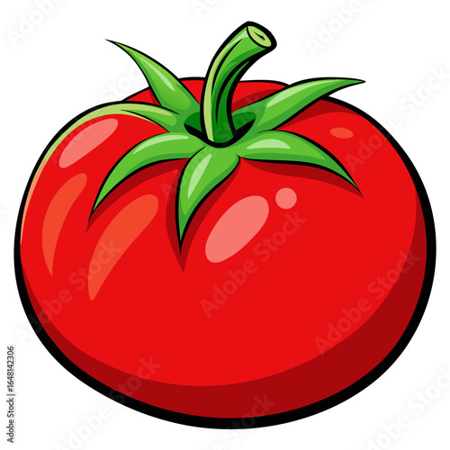 red tomato vector illustration