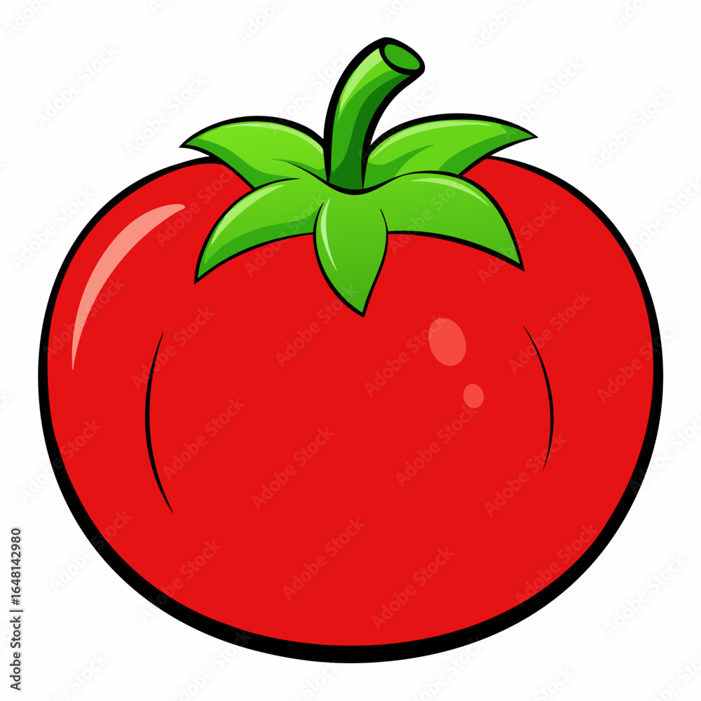 Ripe red apple vector with a green leaf, a fresh and healthy fruit illustration isolated on white Ripe red apple vector with a green leaf, a fresh and healthy fruit illustration isolated on white