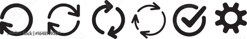 Curved Up Arrow Icon – Growth, Navigation, Progress Symbol