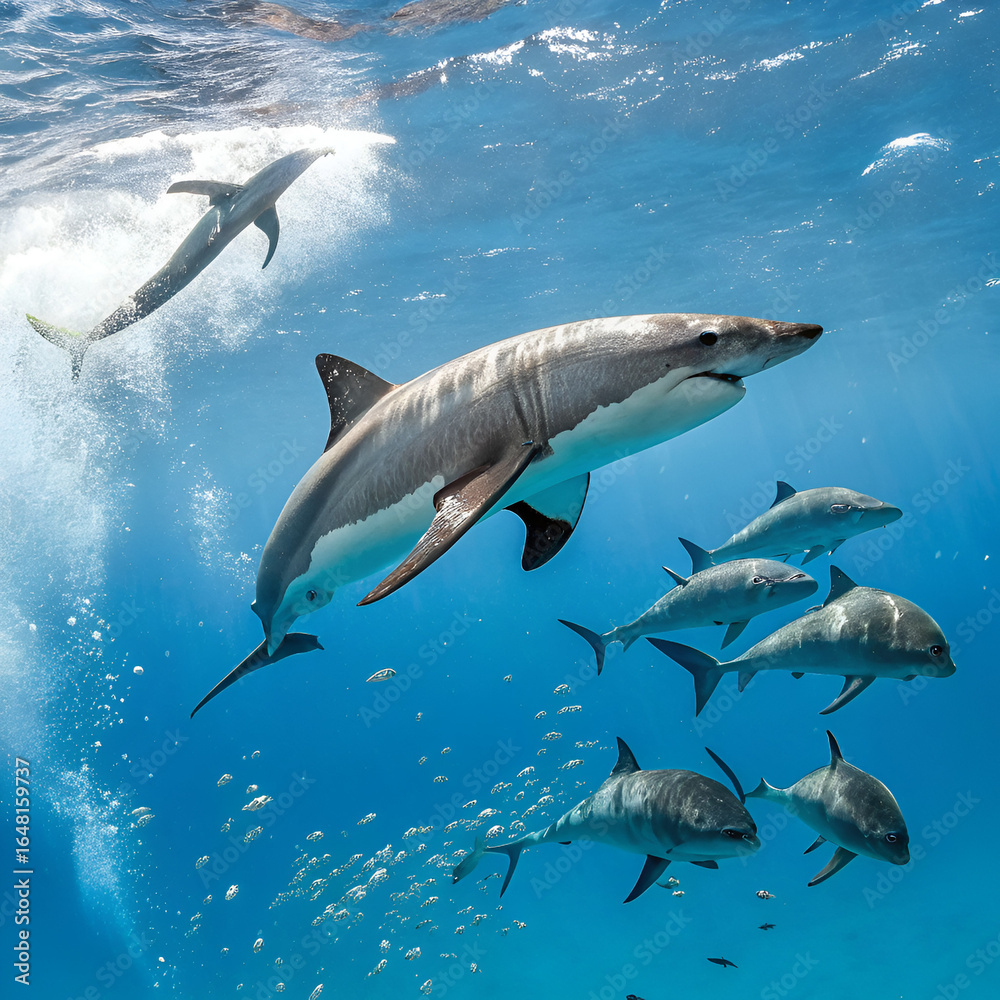 Fototapeta premium great white shark