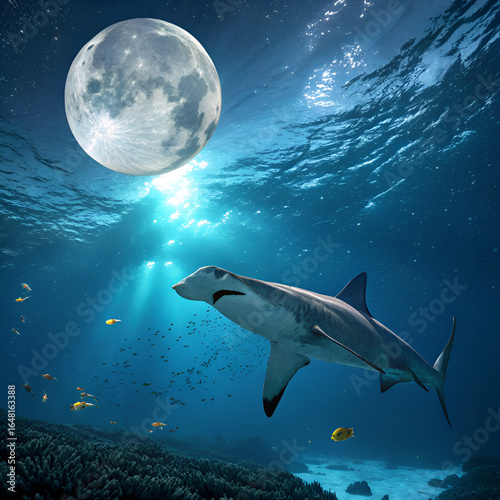 shark in the night