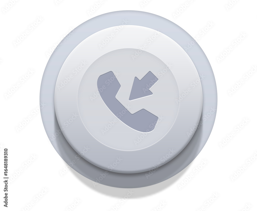 phone entrance call app icon on grey button on transparent background phone entrance call app icon on grey button on transparent background