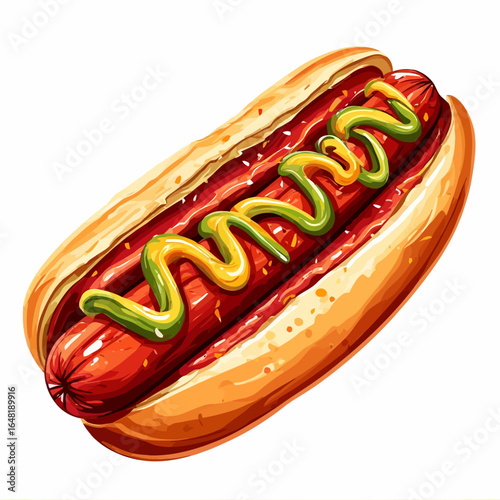 Very Delicious Hotdog design very cool