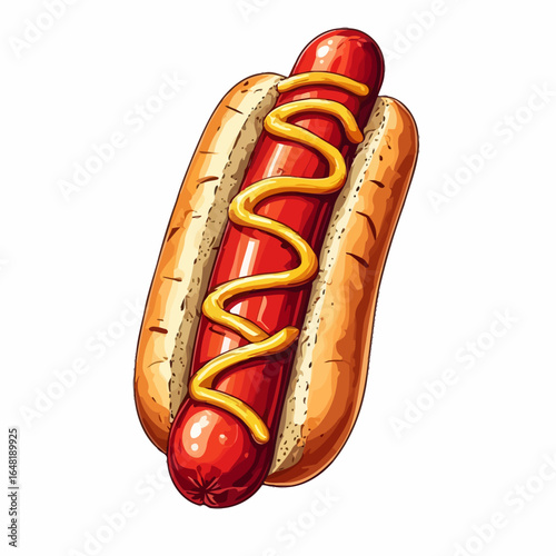 Very Delicious Hotdog design very cool