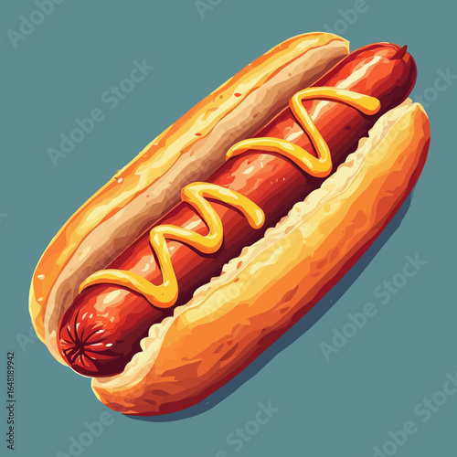 Very Delicious Hotdog design very cool