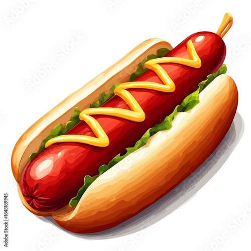 Very Delicious Hotdog design very cool