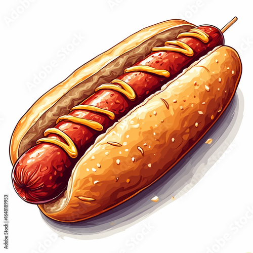 Very Delicious Hotdog design very cool