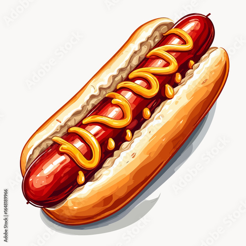 Very Delicious Hotdog design very cool