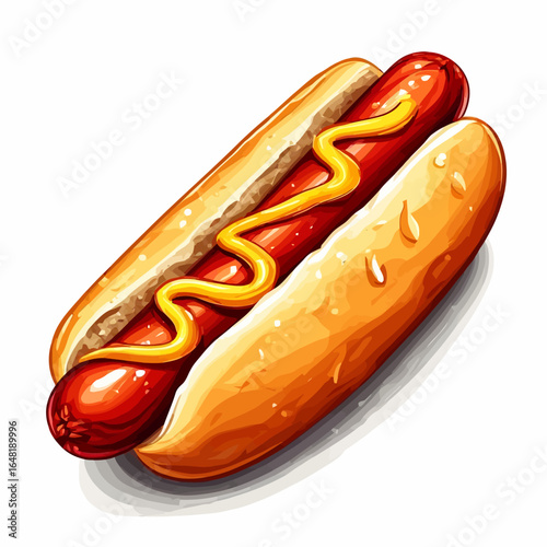 Very Delicious Hotdog design very cool