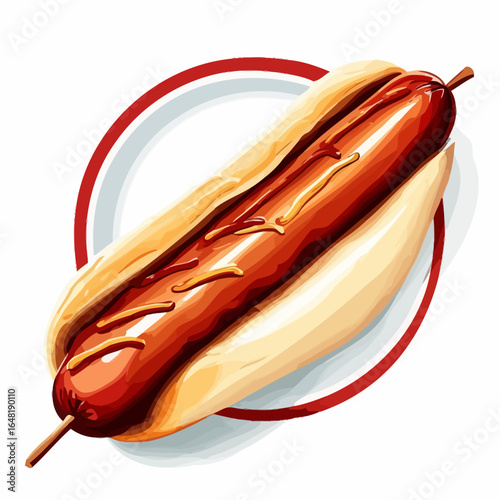 Very Delicious Hotdog design very cool
