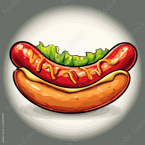 Very Delicious Hotdog design very cool