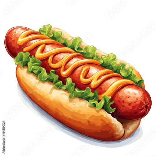 Very Delicious Hotdog design very cool