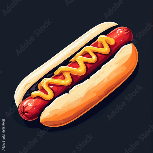 Very Delicious Hotdog design very cool