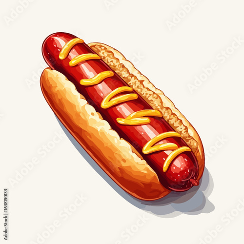 Very Delicious Hotdog design very cool
