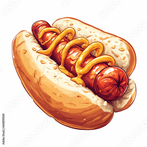 Very Delicious Hotdog design very cool