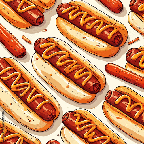 Very Delicious Hotdog design very cool