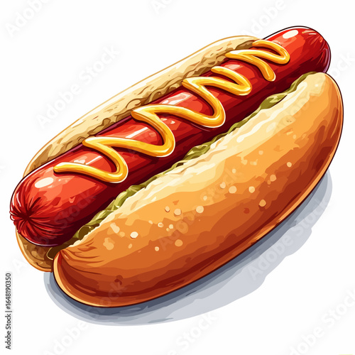 Very Delicious Hotdog design very cool