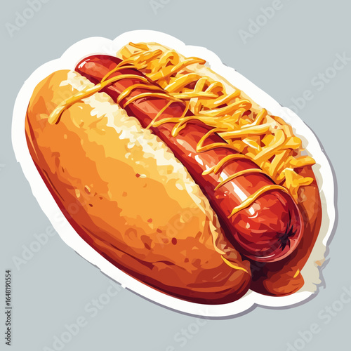 Very Delicious Hotdog design very cool