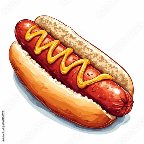 Very Delicious Hotdog design very cool