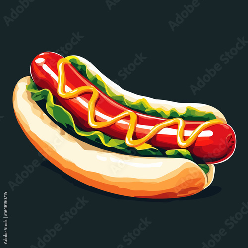 Very Delicious Hotdog design very cool