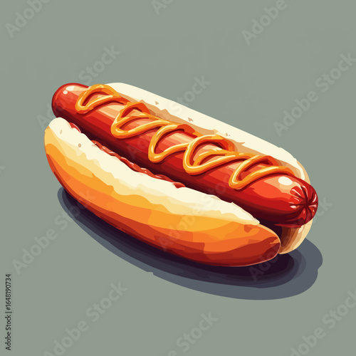 Very Delicious Hotdog design very cool